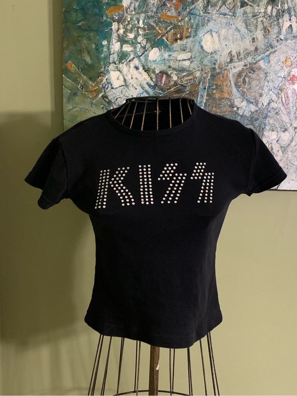 KISS rhinestone T-shirt.